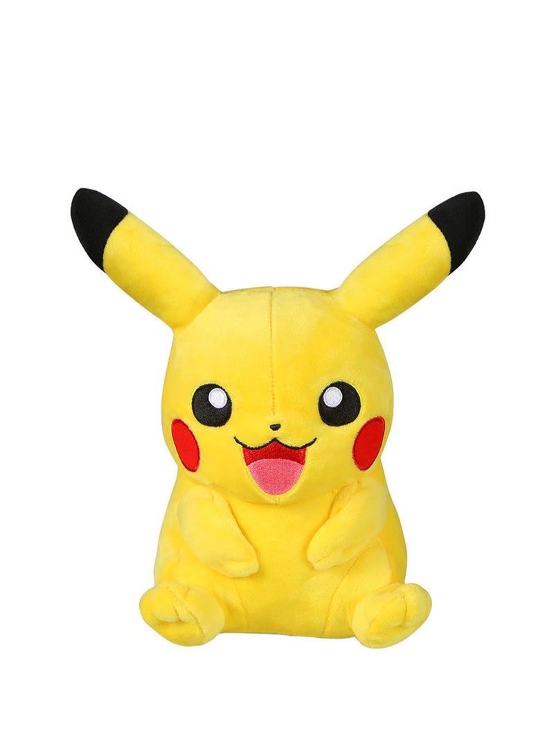 Cute and Cozy Plush Yellow Laughing Pikachu, Super Soft Plush Toy, Suitable for Playing and Display (Sitting 20cm) - Image 1